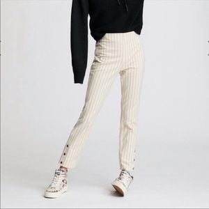 Rag & Bone pinstripe white pants